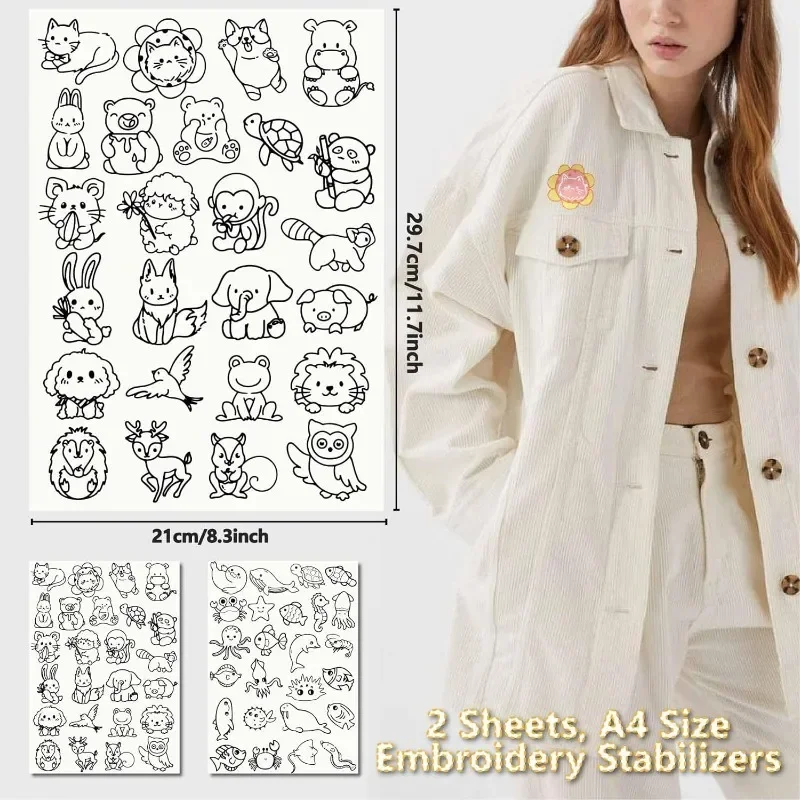 50 個海の動物水溶性刺繍パターン海夏カメ手縫いスティックと - Embroidery Meaning のレビューと価格