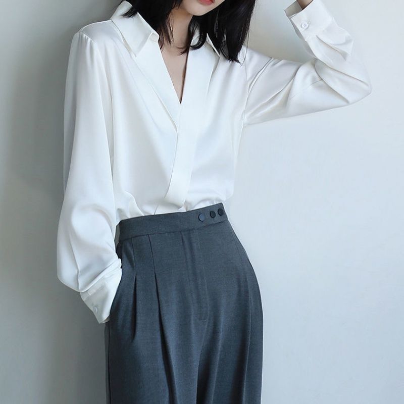 Gidyq-女性用モスリンシャツ,長袖,韓国のファッション, - Embroidery Online のレビューと価格