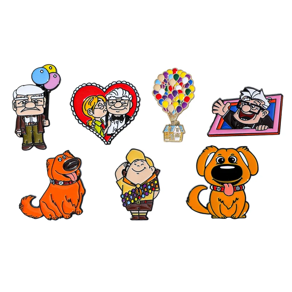 7 個アニメ漫画ブローチクリエイティブ犬バルーンエナメルピン - Embroidery Bali のレビューと価格